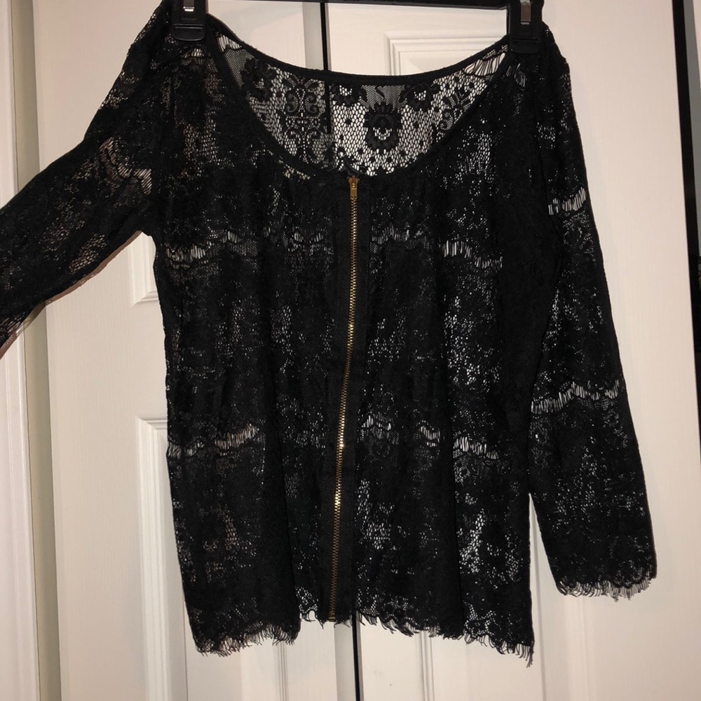 Black Lace Top